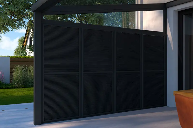 Aluminium Lamellen Sonnenschutz / Sichtschutz