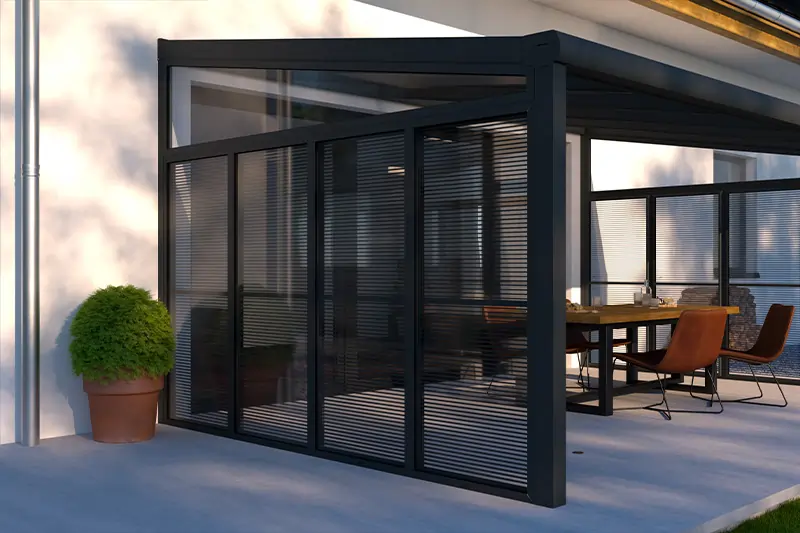 Aluminium Sonnenschutzlamellen für Terrasse